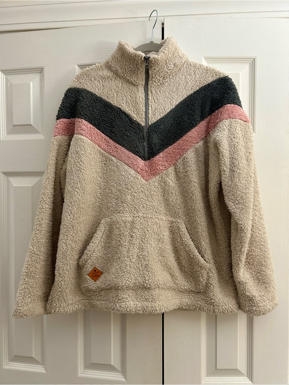 Simply Southern Fuzzy Half-Zip Pullover Sweater